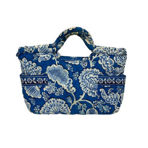 Vera Bradley Handbag – Blue & White Floral – Top Zip